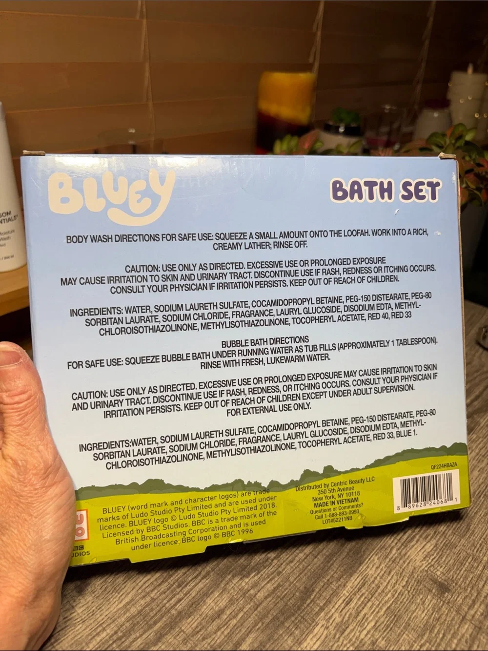 Bluey Kids Bath Set
